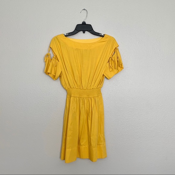 Anthropologie Yellow Ivetta Tie Sleeve Dress - Picture 3 of 8